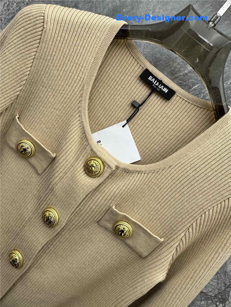Balmain metal button knitted cardigan replicas clothes