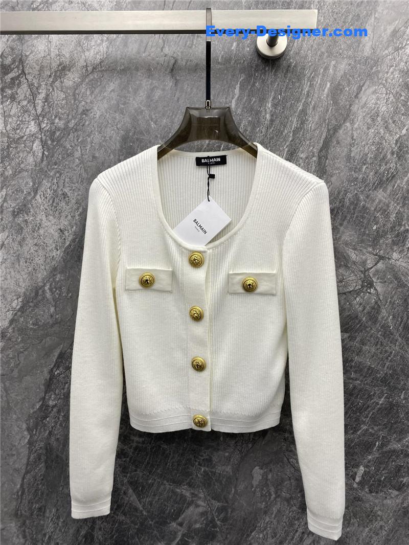 Balmain metal button knitted cardigan replicas clothes