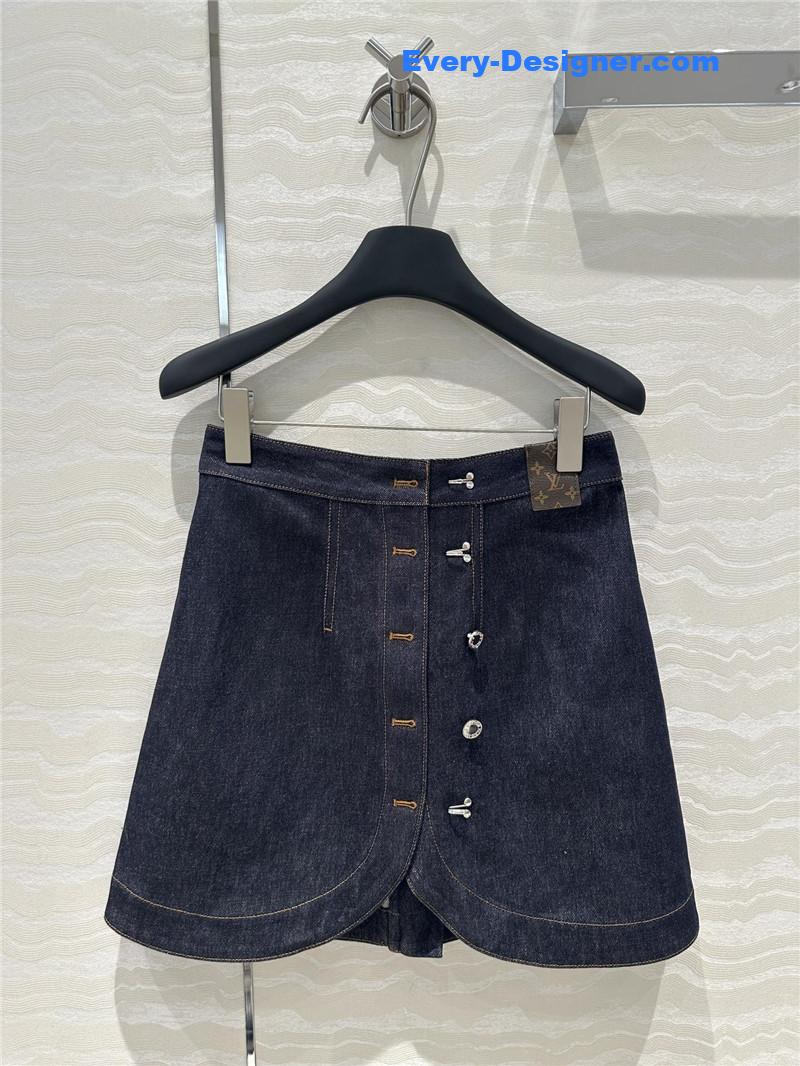 l0vis Vvtt0n lv vintage denim skirt replica clothing