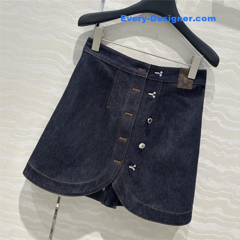 l0vis Vvtt0n lv vintage denim skirt replica clothing