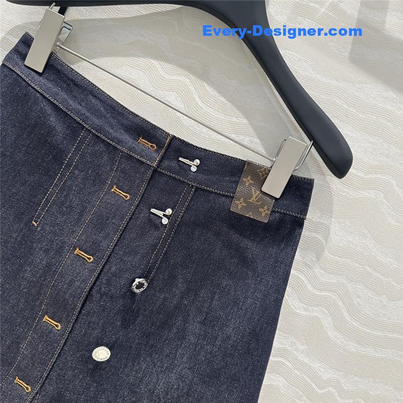 l0vis Vvtt0n lv vintage denim skirt replica clothing