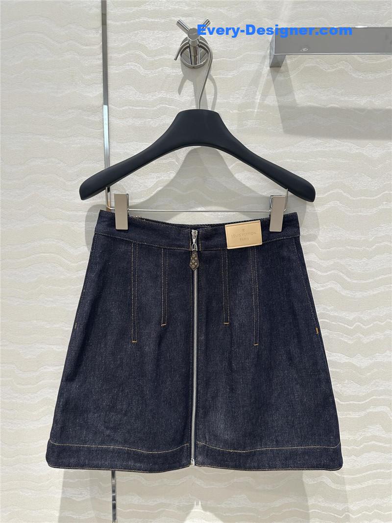 l0vis Vvtt0n lv vintage denim skirt replica clothing