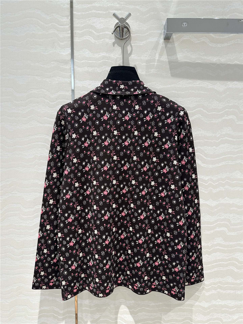 Ch**el glitter knitted lapel coat replica designer clothes