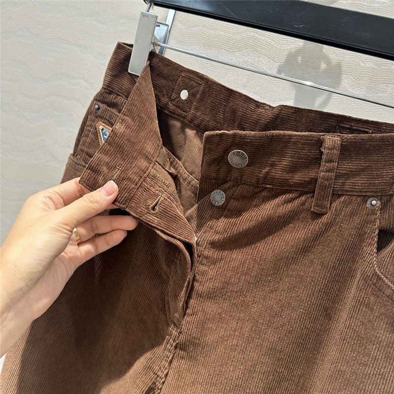 Pra*a corduroy straight pants replica d&g clothing