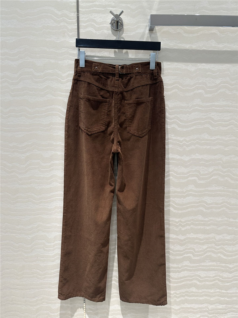 Pra*a corduroy straight pants replica d&g clothing