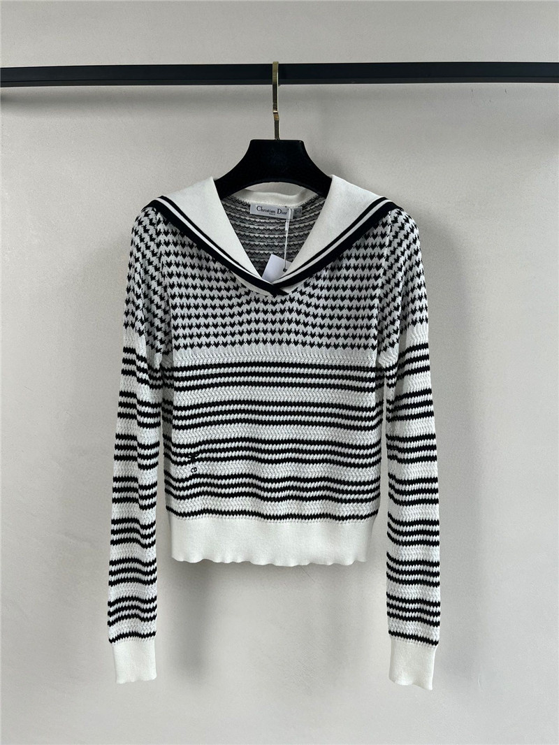 D10r navy collar knitted long sleeve replicas clothes