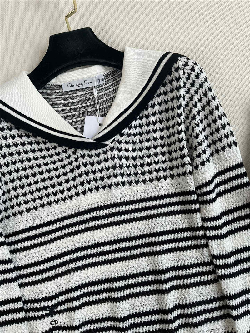 D10r navy collar knitted long sleeve replicas clothes