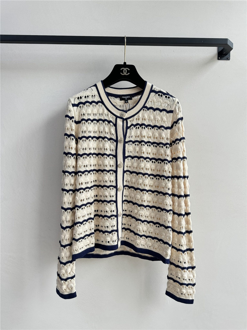 Ch**el new hollow cardigan cheap replica designer clothes