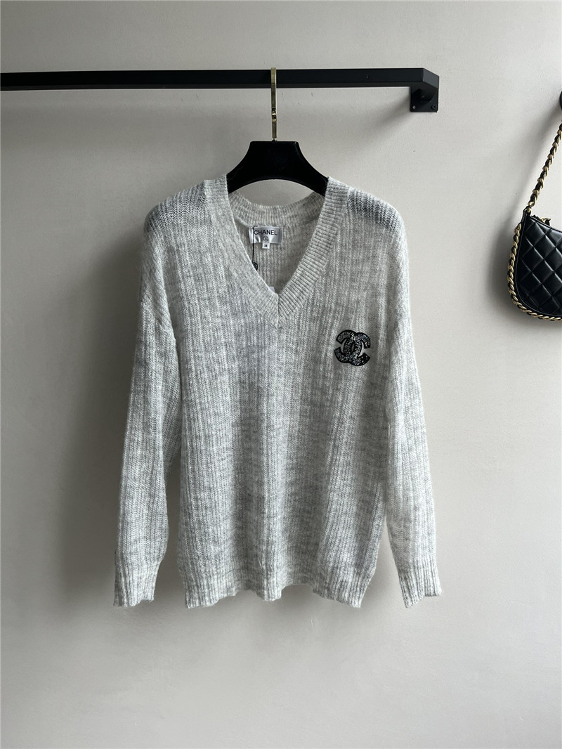 Ch**el embroidered knitted top replica clothing sites