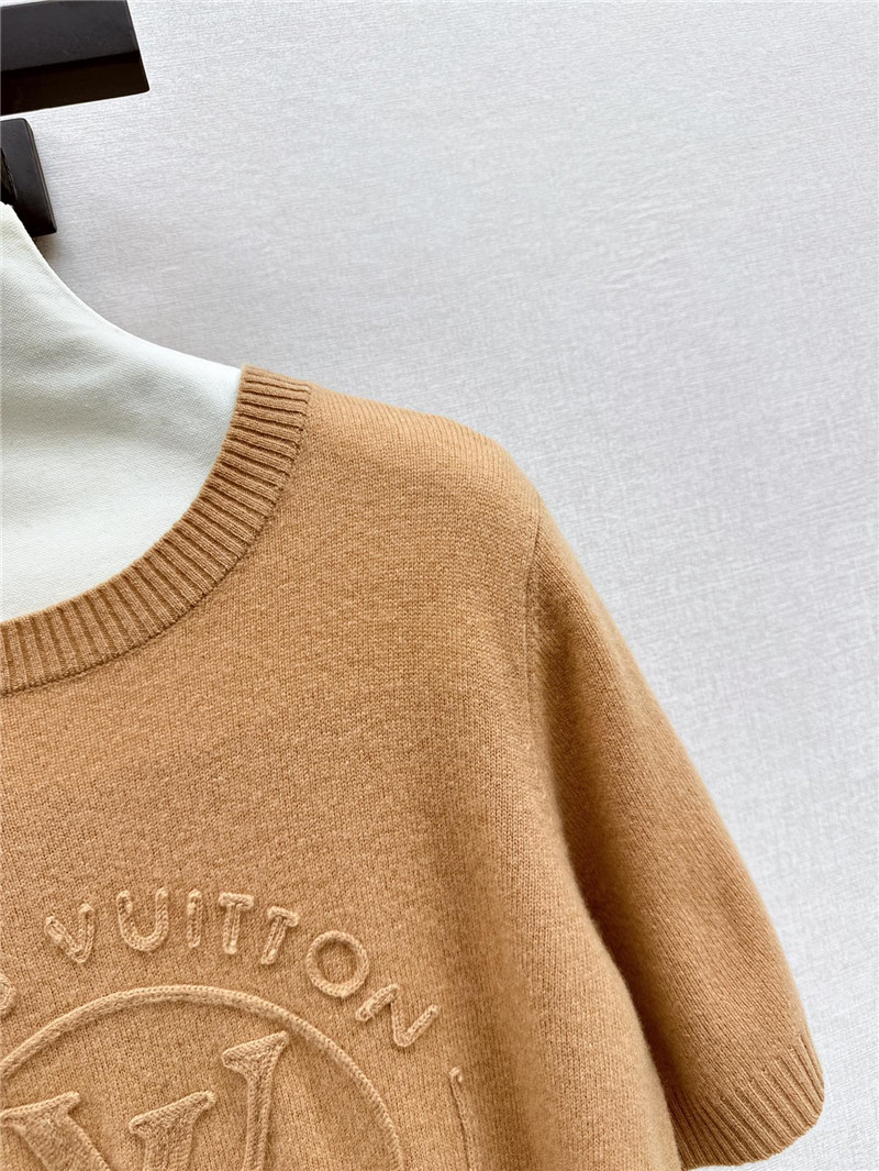 l0vis Vvtt0n lv knitted short-sleeved top replicas clothes