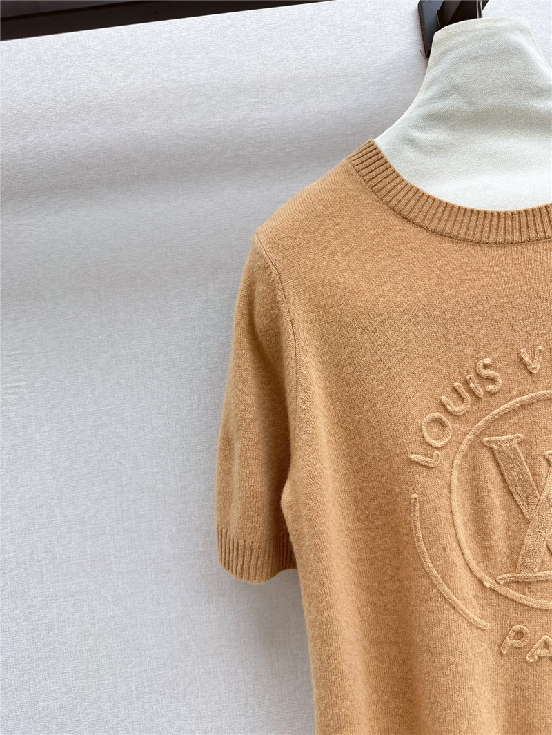 l0vis Vvtt0n lv knitted short-sleeved top replicas clothes