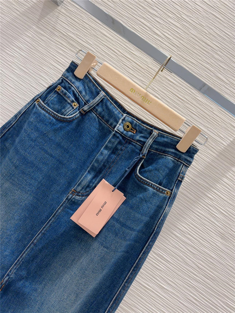 M1um1u denim skirt replica clothing sites