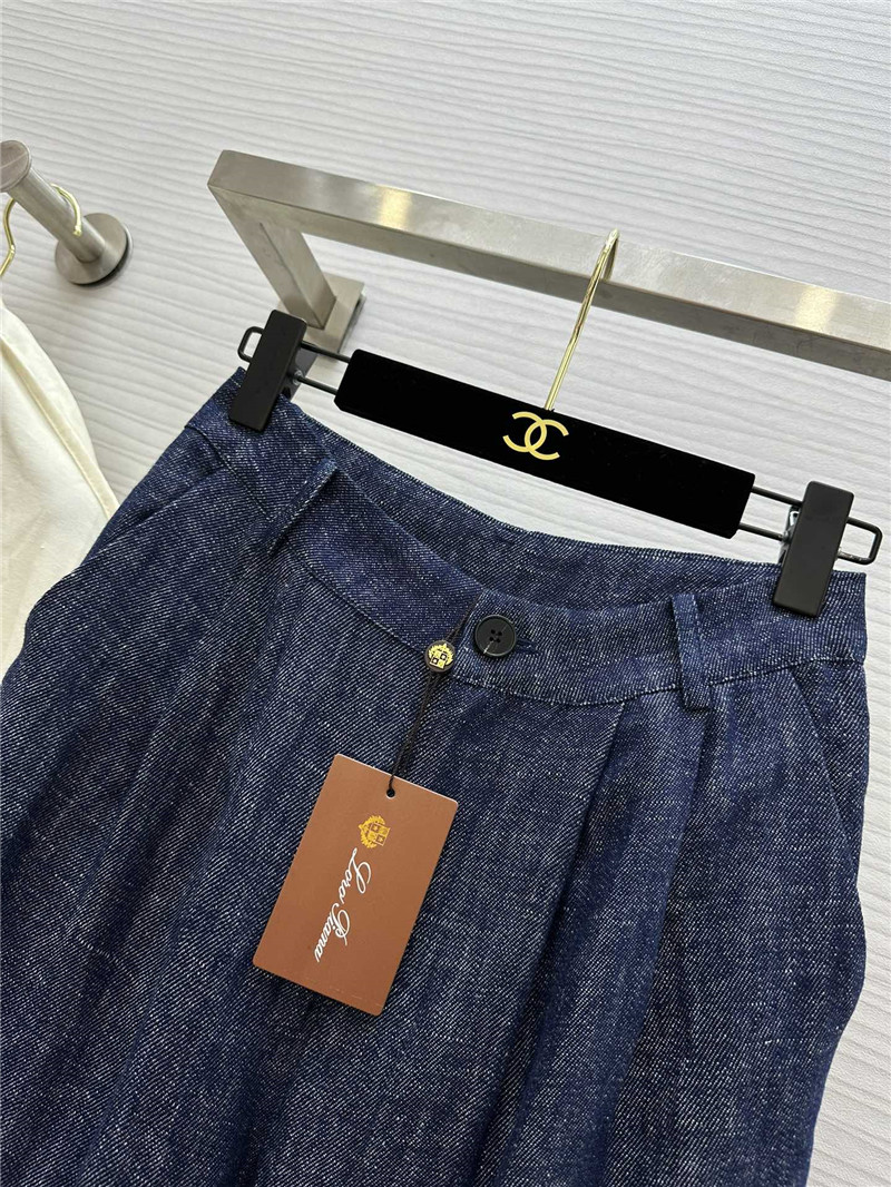 L0r0 P1ana linen wide-leg trousers replica clothing sites