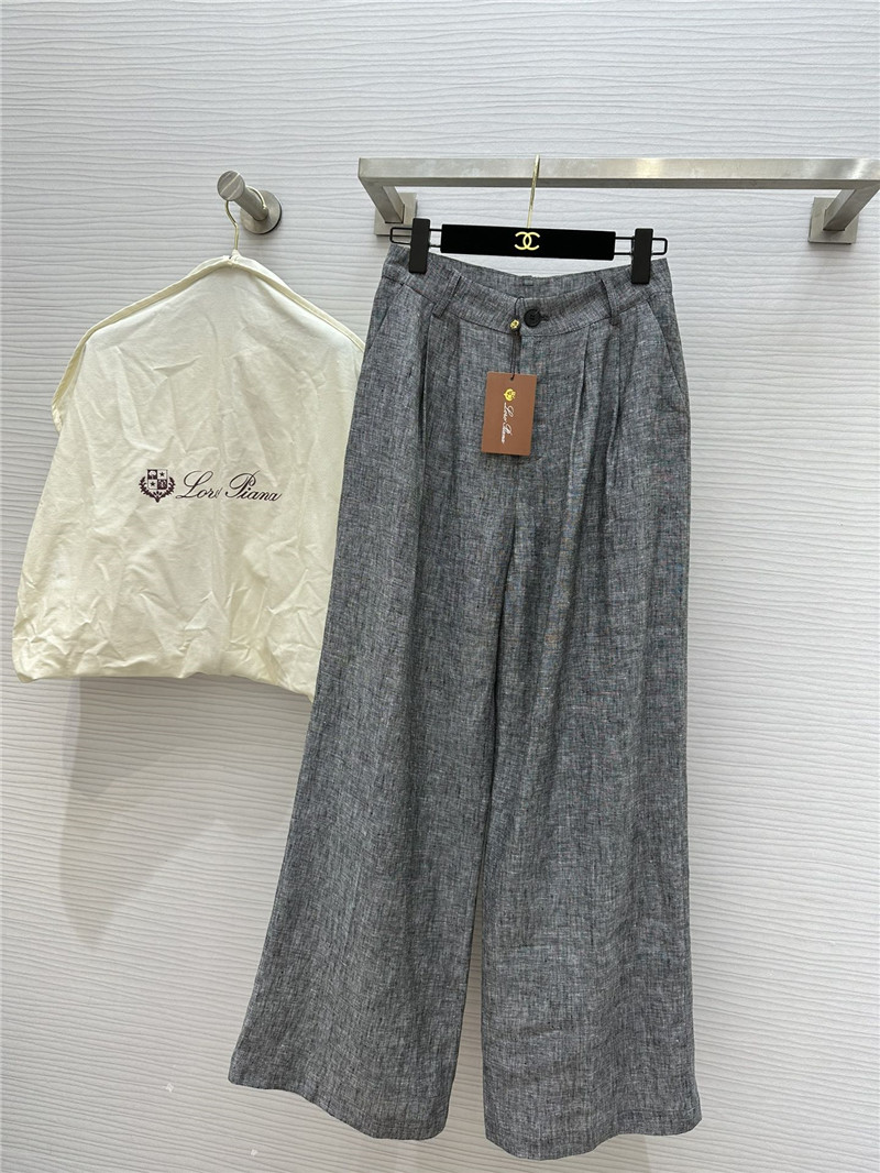 L0r0 P1ana linen wide-leg trousers replica clothing sites