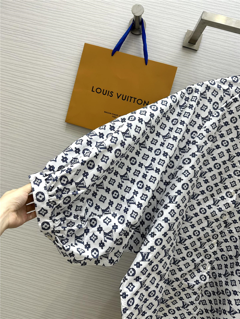 l0vis Vvtt0n lv logo jacquard shirt dress replicas clothes