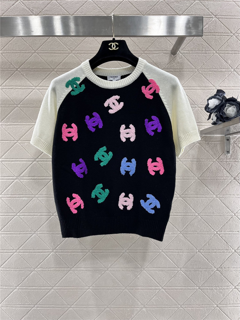 Ch**el knitted short-sleeved sweater replica clothing sites