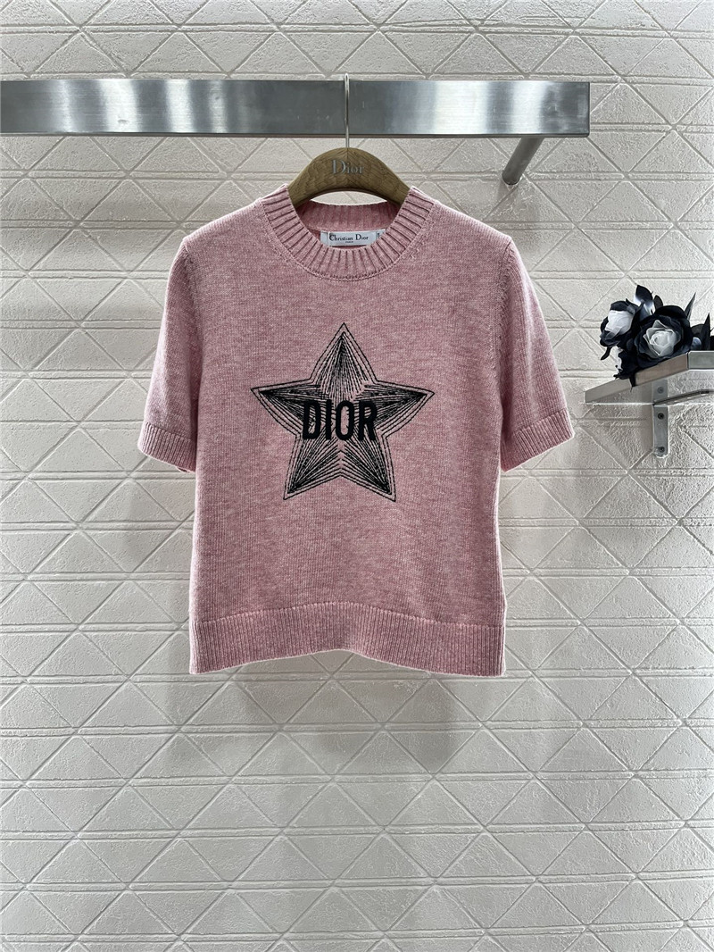 D10r D10ralps short-sleeved wool top pink