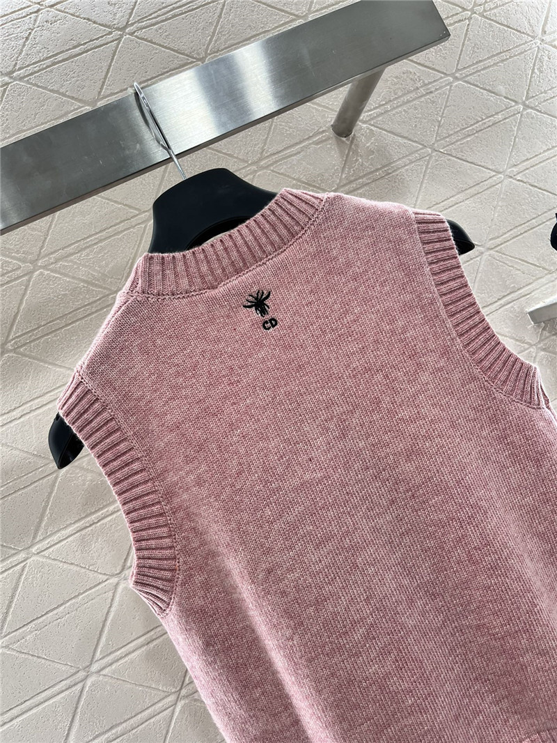 D10r D10ralps sleeveless wool top pink