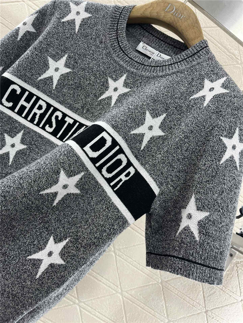 D10r D10riviera short-sleeved sweater in grey