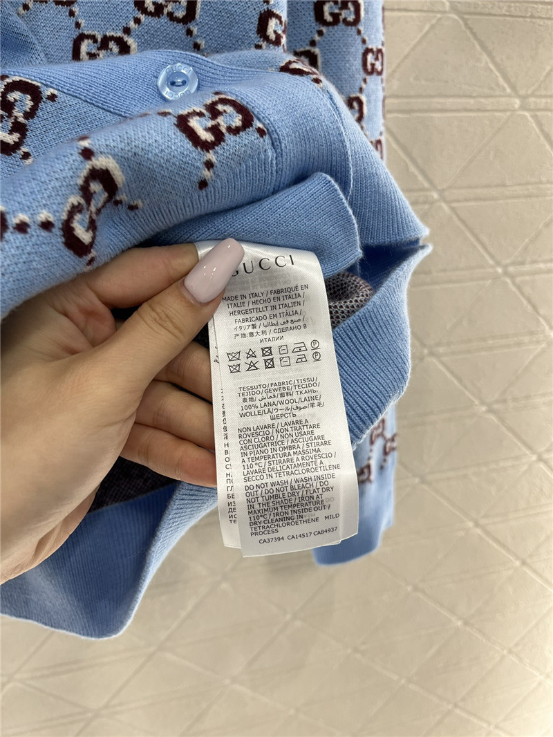 Gvc*1 gg shadow jacquard cardigan blue/multi