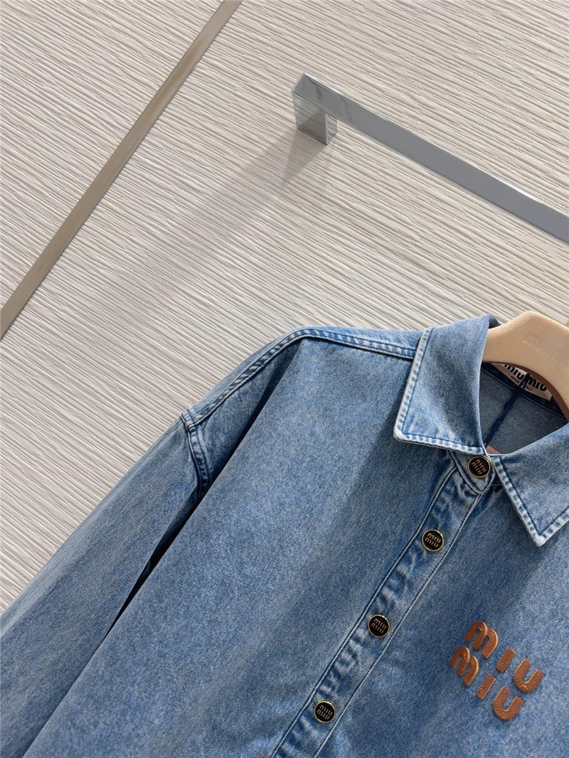 M1um1u denim jacket replica clothing sites