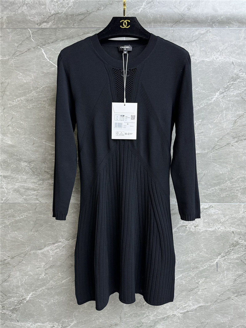 Ch**el double c knitted dress replica d&g clothing