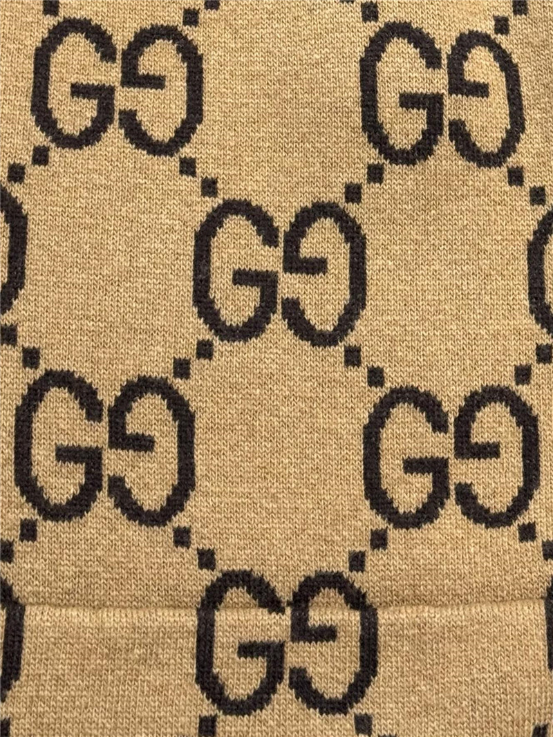 Gvc*1 gg wool hooded sweatshirt brown