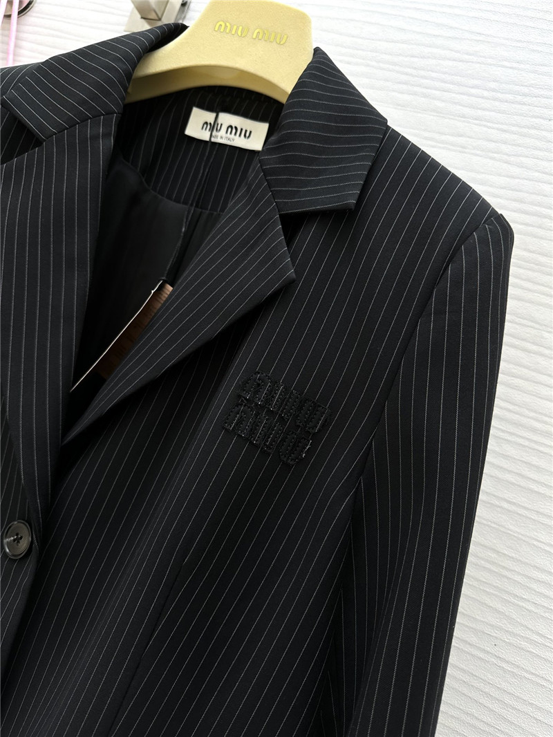 M1um1u vertical striped suit replica clothing sites