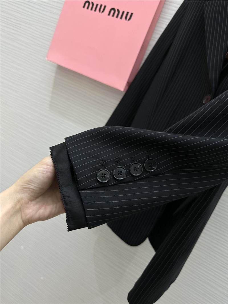 M1um1u vertical striped suit replica clothing sites