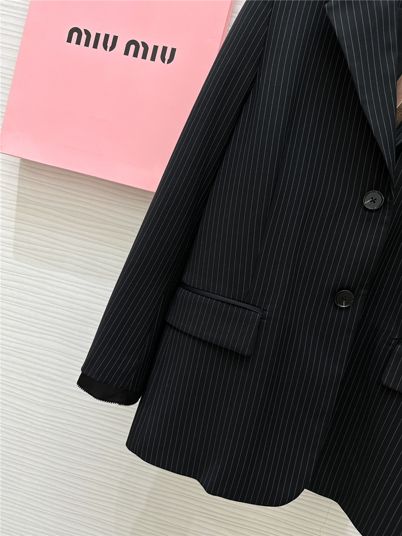 M1um1u vertical striped suit replica clothing sites