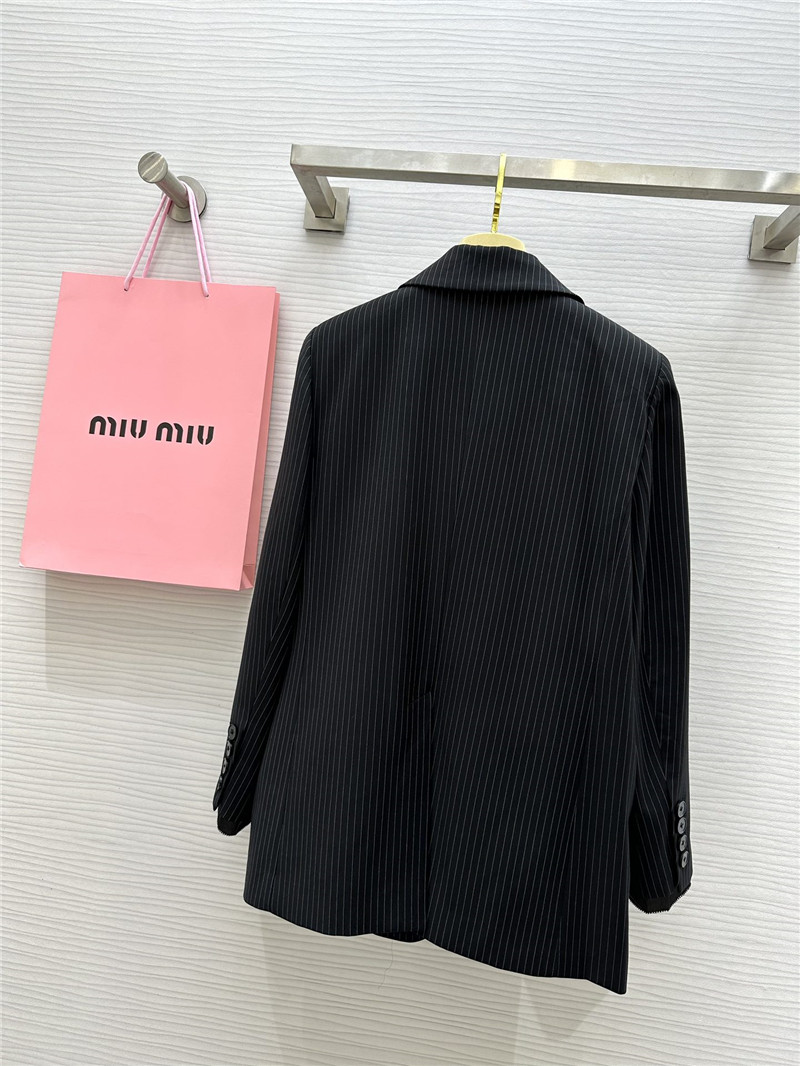 M1um1u vertical striped suit replica clothing sites
