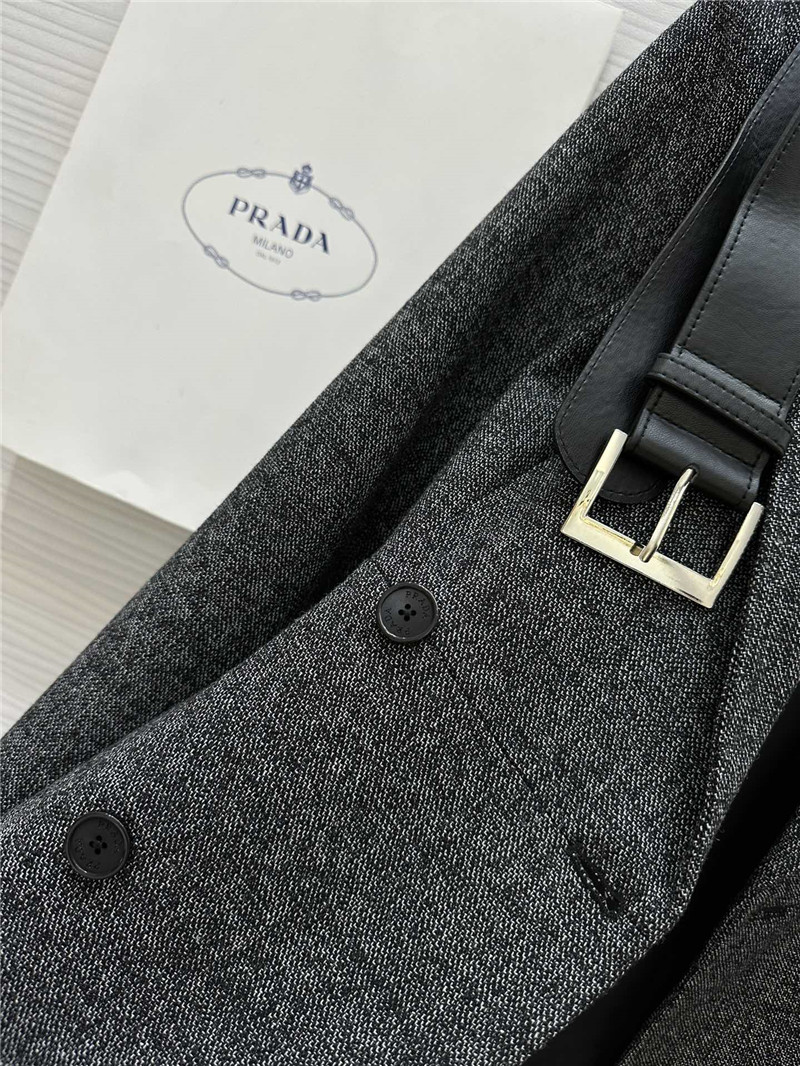 Pra*a mid length suit jacket replica designer clothing websites