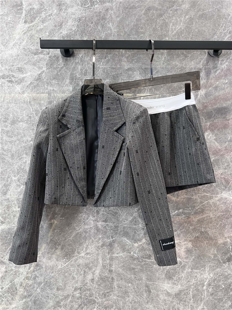 A1exa*der wang short suit jacket + shorts set replica clothes
