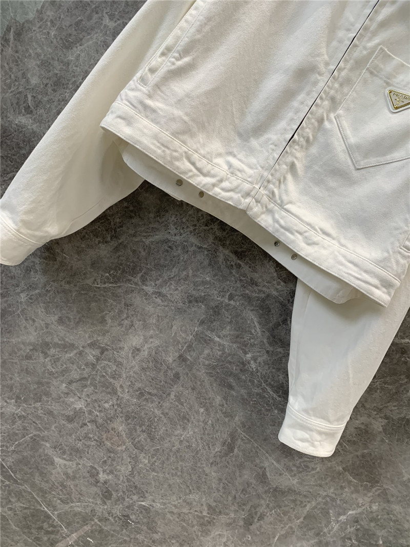 Pra*a evergreen denim jacket replica d&g clothing