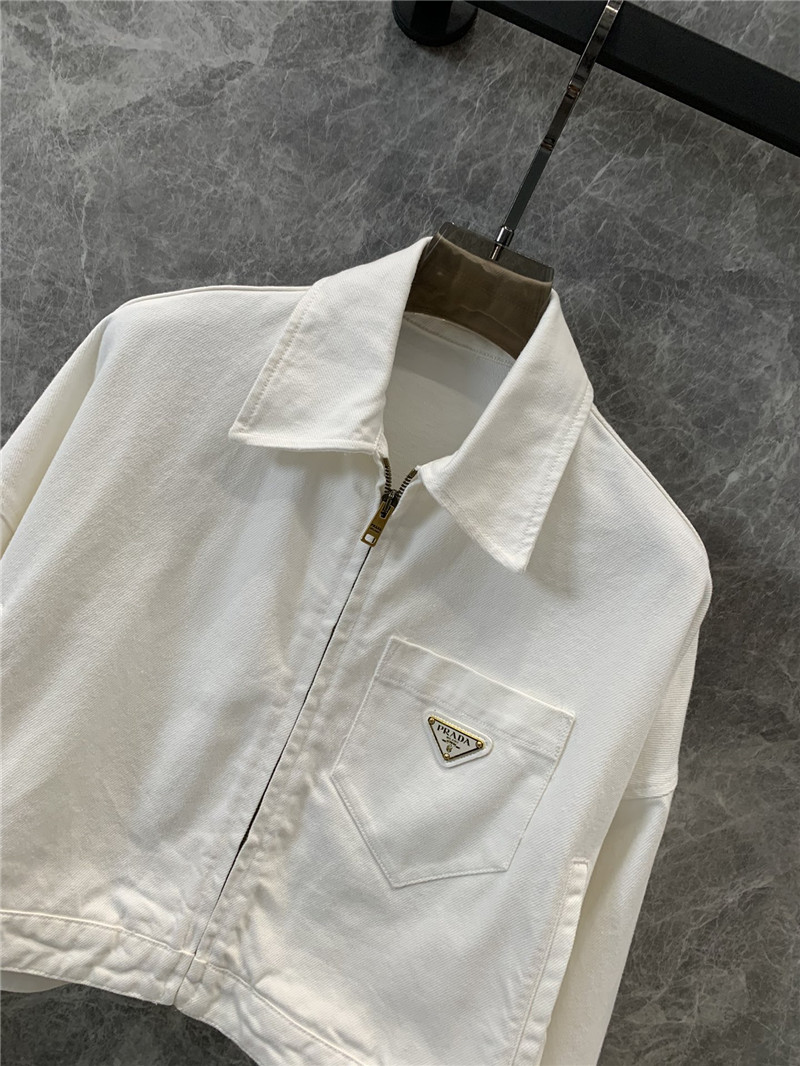 Pra*a evergreen denim jacket replica d&g clothing