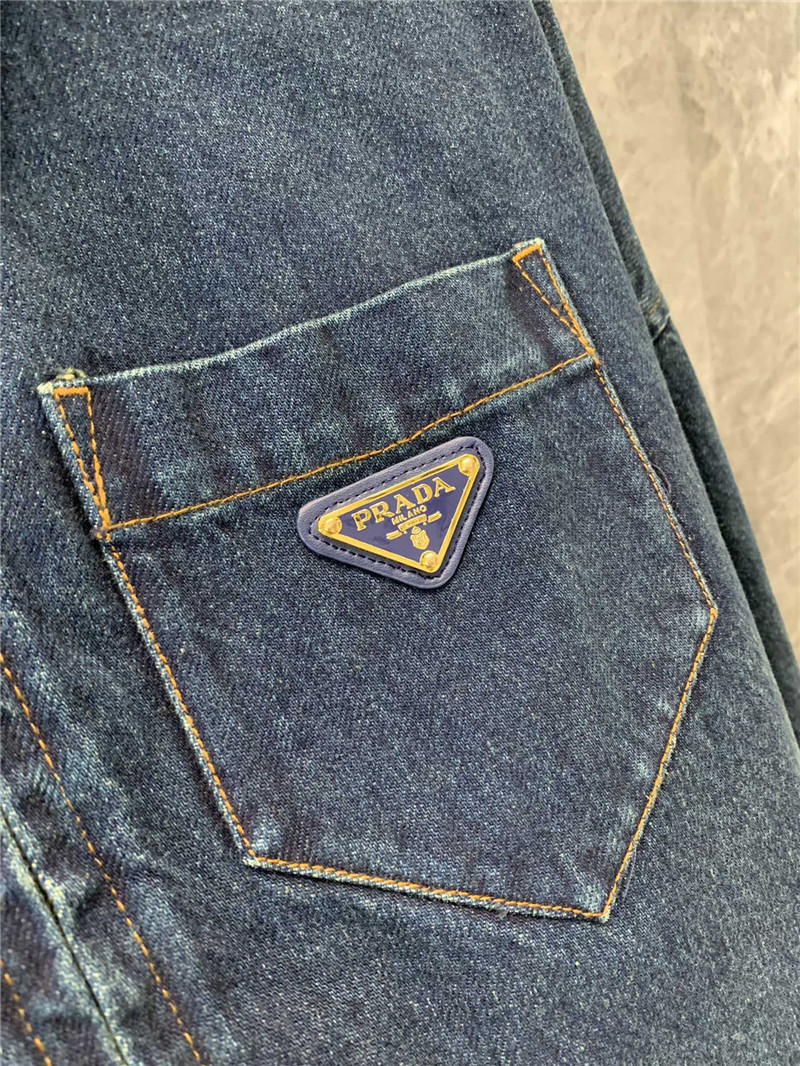 Pra*a evergreen denim jacket replica d&g clothing