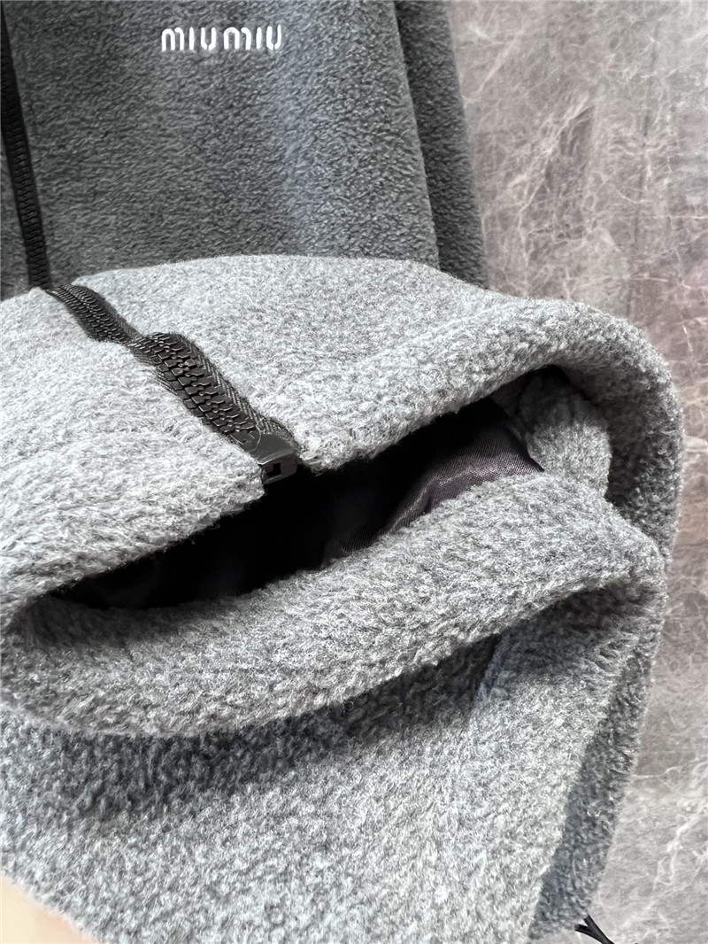 M1um1u stand collar jacket replica designer clothes