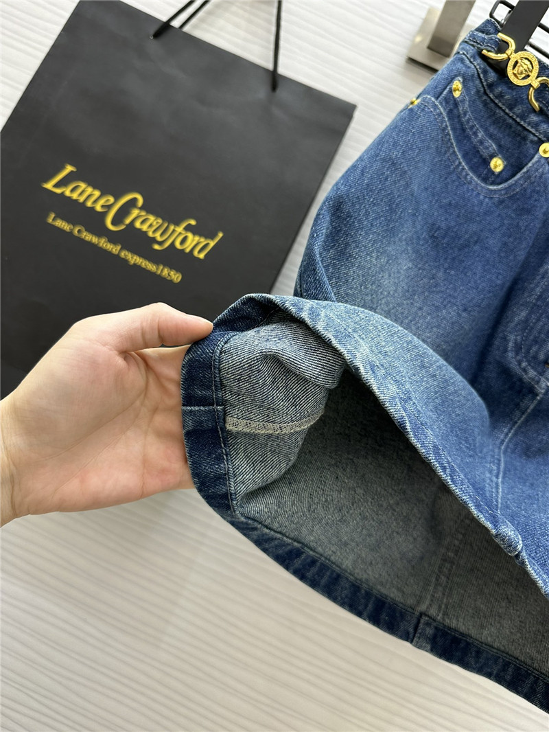 Versace short denim skirt replica clothing sites