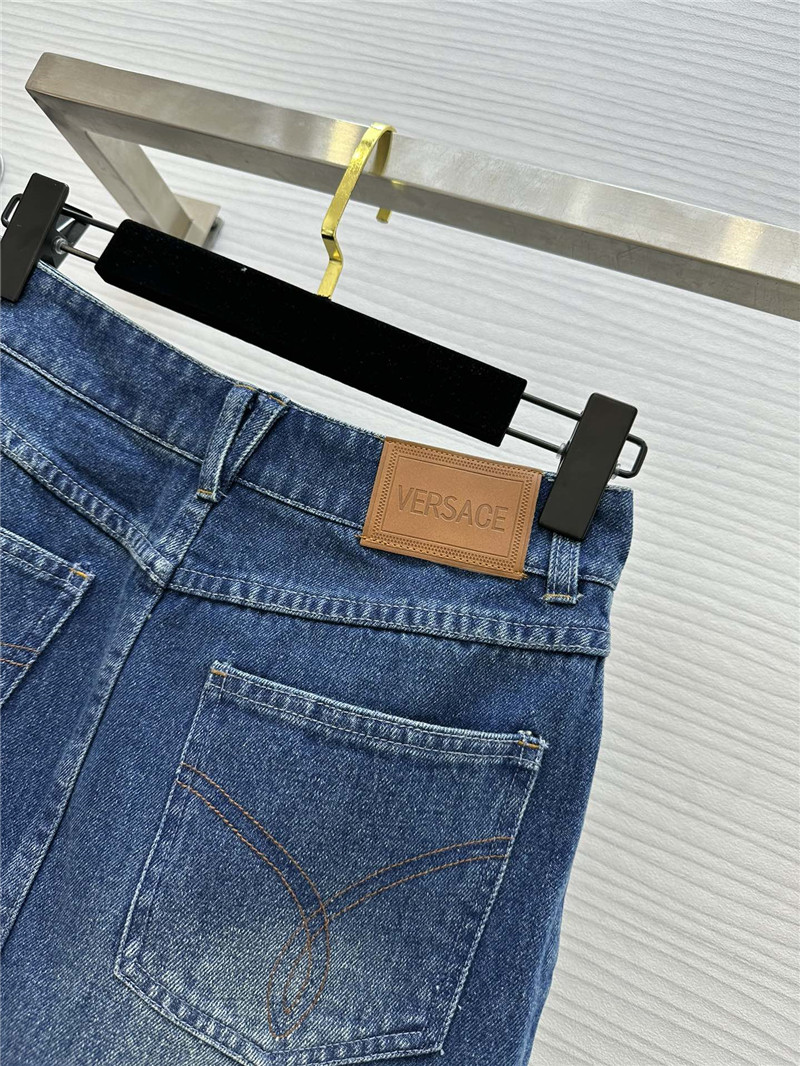 Versace short denim skirt replica clothing sites