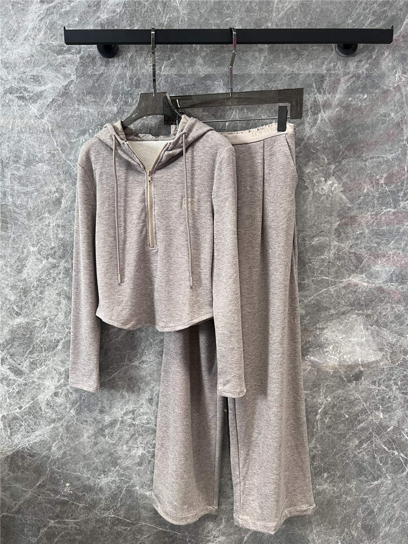 L0ew* hooded long sleeve + straight pants suit replica clothes