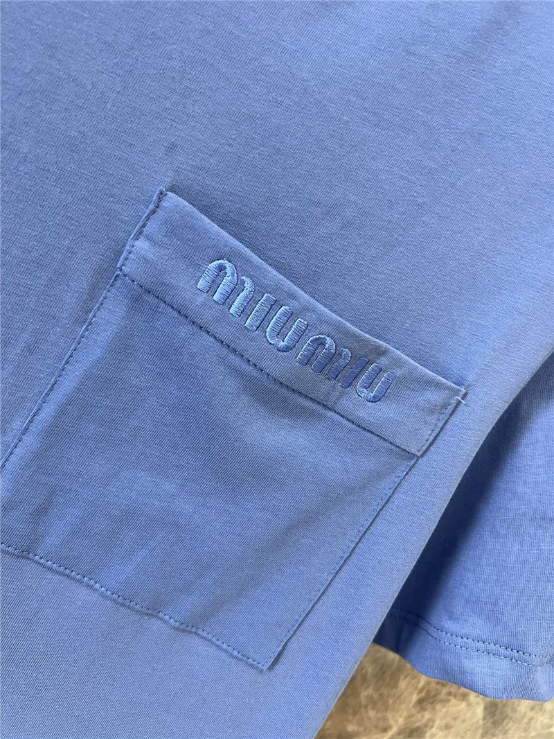 M1um1u crew neck short sleeve t-shirt replica d&g clothing