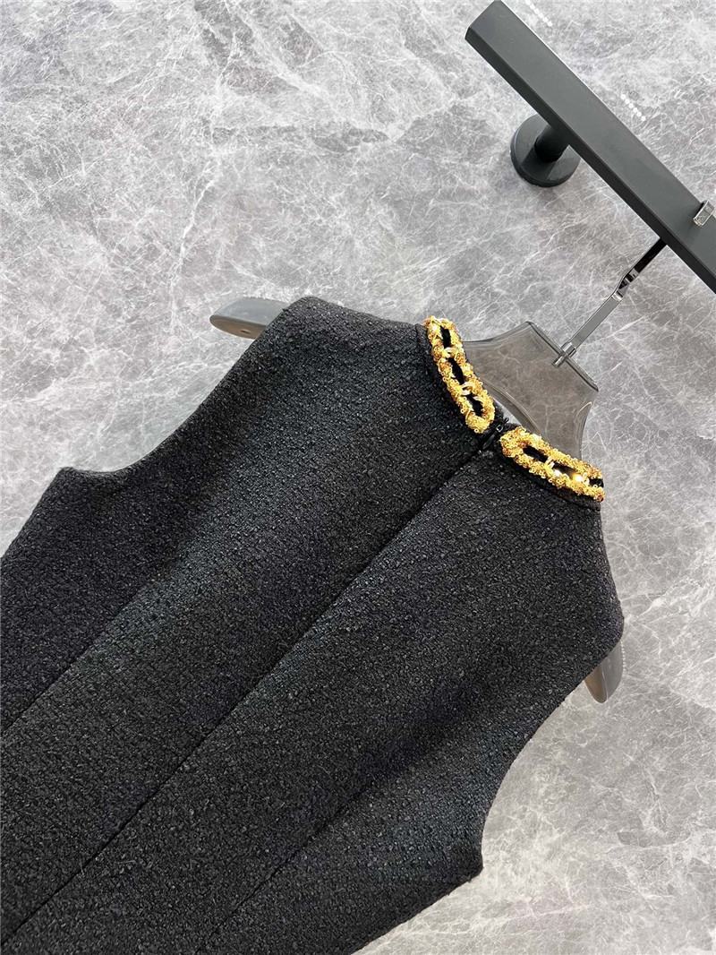 M1um1u tweed vest dress replicas clothes