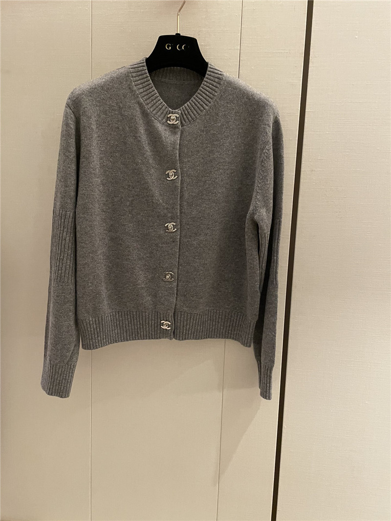 Ch**el trunlocks crop cardigan grey
