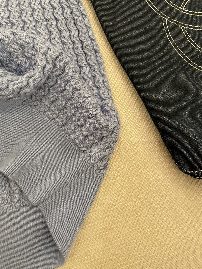 Ch**el buttons texture knitted vest grey