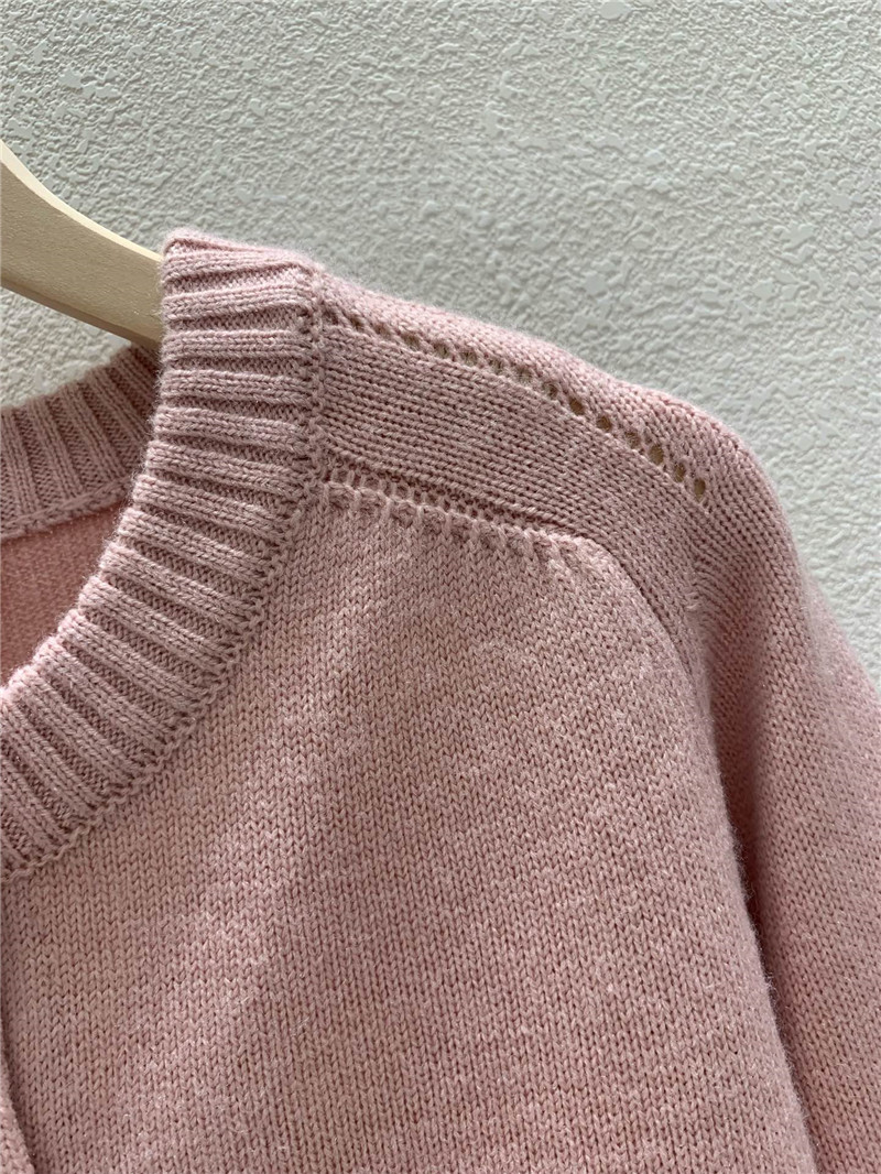 Ce1i*e shetland wool cardigan pink