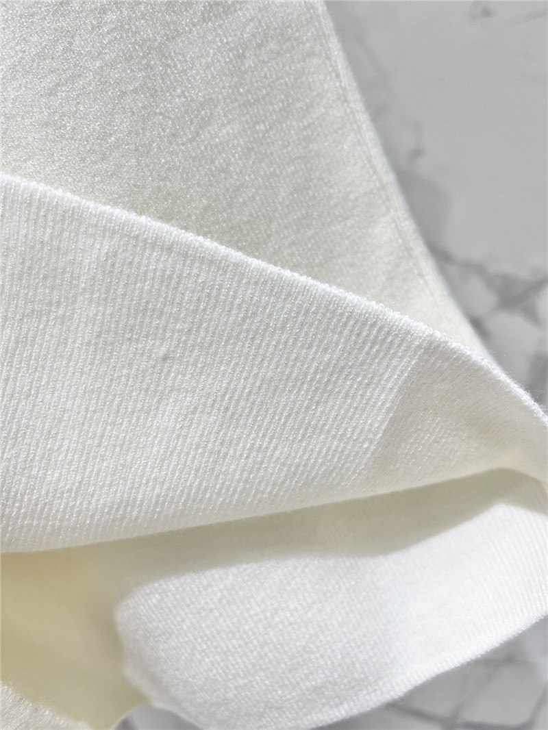 Ch**el flying sleeve knitted short sleeve replica clothes