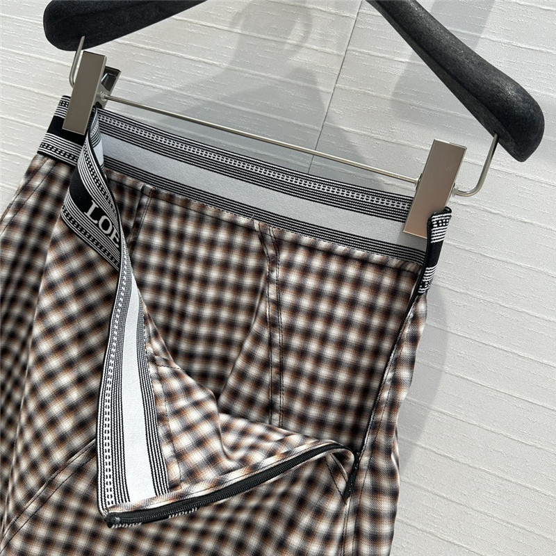 L0ew* age-reducing plaid midi skirt replica clothing