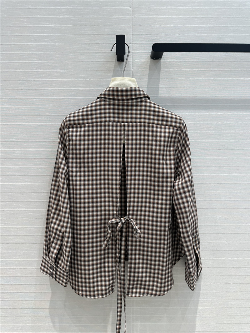L0ew* age-reducing small plaid shirt replica clothes
