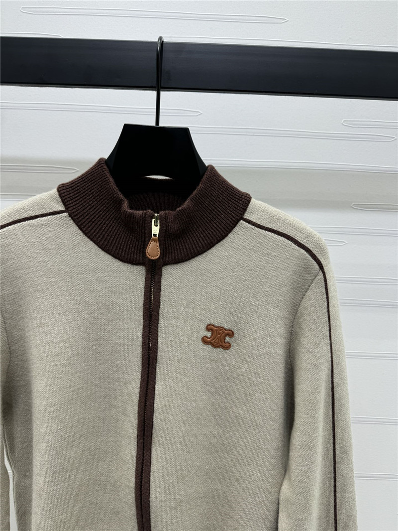 Ce1i*e triomphe striped track jacket white/brown