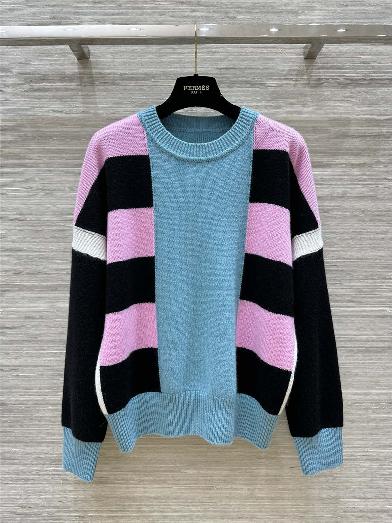 H**me5 lettres equestres long-sleeve sweater blue